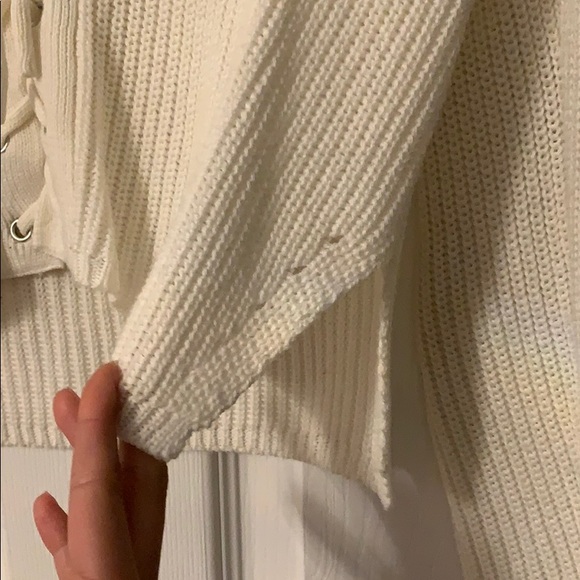 Cream Coloured Knit Sweater - Picture 3 of 4